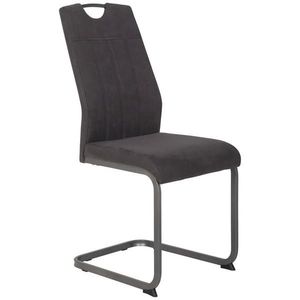 Carryhome STOLIČKA S PRUŽNÝM PODNOŽÍM, mikrovlákno, antracitová vyobraziť