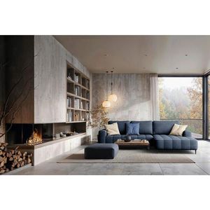 Livetastic ROZKLADACIA ROHOVÁ POHOVKA, textil, petrolejová vyobraziť