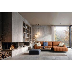 Livetastic ROZKLADACIA ROHOVÁ POHOVKA, textil, koňaková vyobraziť