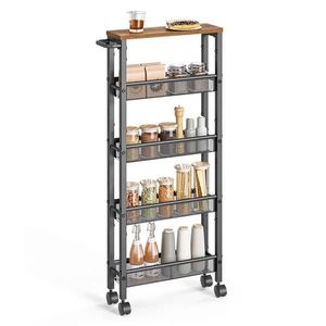 MID.YOU SERVÍROVACÍ VOZÍK, hnedá, čierna, 45, 4/13/99, 6 cm vyobraziť