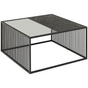 MID.YOU KONFERENČNÝ STOLÍK, čierna, sklo, kompozitné drevo, 80/80/40 cm vyobraziť