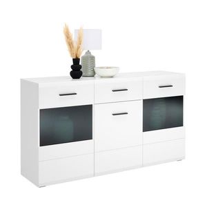 Hom`in ŠIROKÁ KOMODA, antracitová, biela, 150/84, 6/41, 6 cm vyobraziť