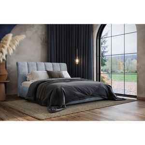 MID.YOU ČALÚNENÁ POSTEĽ, 140/200 cm, modrá vyobraziť