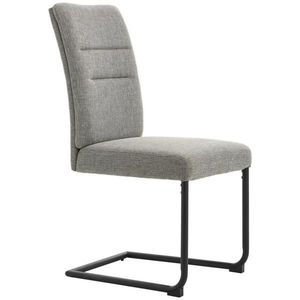 Novel STOLIČKA S PRUŽNÝM PODNOŽÍM, tkaná textília, čierna, svetlosivá vyobraziť