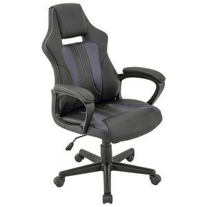 Xora HERNÁ STOLIČKA, vzhľad kože, sieťovina, sivá, čierna vyobraziť