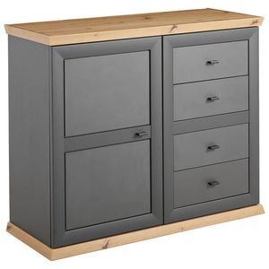 Hom`in KOMODA, antracitová, dub artisan, 108/89, 5/43 cm vyobraziť