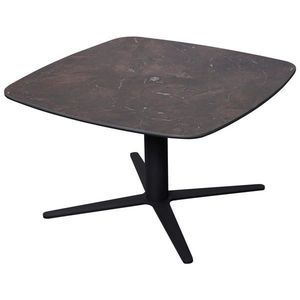 Novel KONFERENČNÝ STOLÍK, antracitová, tmavohnedá, kov, sklo, keramika, 80/80/47-67 cm vyobraziť