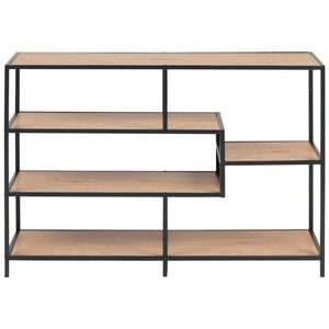 Dieter Knoll REGÁL, čierna, farba duba, oceľ, 114/78/35 cm vyobraziť