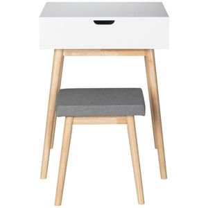 MID.YOU TOALETNÝ STOLÍK, sivá, prírodná farba, biela, 50/38, 5/85/45, 5/50/28, 5 cm vyobraziť