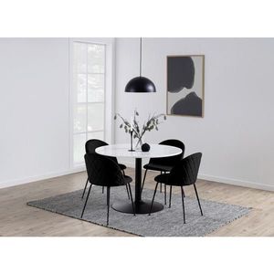 Livetastic JEDÁLENSKÝ STÔL, čierna, biela, 110/110/75 cm vyobraziť