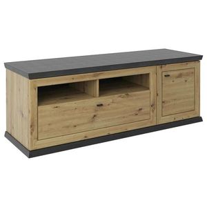 Hom`in TV DIEL, tmavosivá, dub artisan, 150/55, 6/50 cm vyobraziť