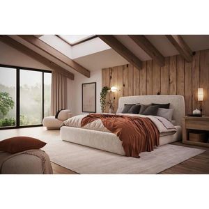 MID.YOU ČALÚNENÁ POSTEĽ, 140/200 cm, béžová vyobraziť