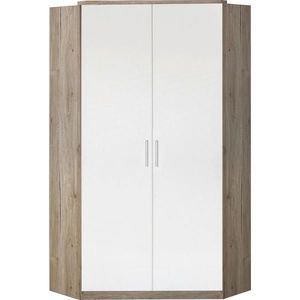 MID.YOU ROHOVÁ ŠATNÍKOVÁ SKRIŇA, biela, farba duba, 95/198/95 cm vyobraziť