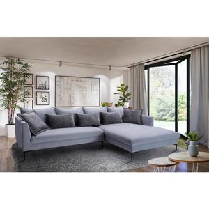 Livetastic ROHOVÁ SEDACIA SÚPRAVA, textil, sivá vyobraziť