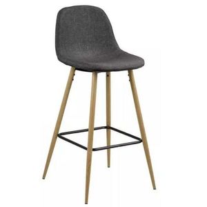 MID.YOU BAROVÁ STOLIČKA, antracitová, farba duba vyobraziť