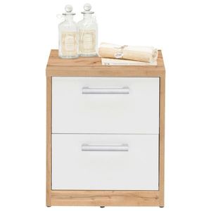 Xora NOČNÝ STOLÍK, biela, dub wotan, 38/46/36 cm vyobraziť