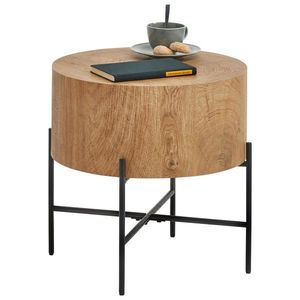 Xora PRÍRUČNÝ STOLÍK, čierna, farba duba vyobraziť