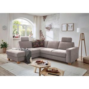 Sit & More ROHOVÁ SEDACIA SÚPRAVA, textil, taupe vyobraziť