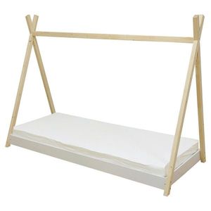 MID.YOU DOMČEKOVÁ POSTEĽ, 90/200 cm biela, farba smreka vyobraziť