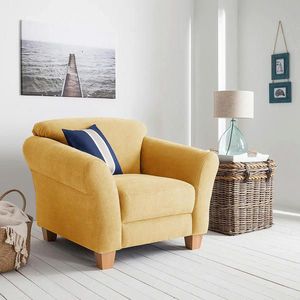 Sit & More KRESLO, textil, horčicovožltá vyobraziť