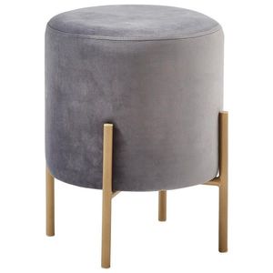 Xora TABURETKA, kov, textil, 35/42/35 cm vyobraziť