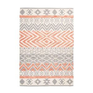 Novel PLOCHO TKANÝ KOBEREC, 160/230 cm sivá, koralová vyobraziť