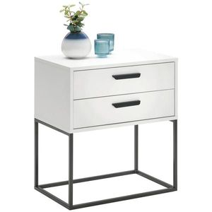 Carryhome NOČNÝ STOLÍK, čierna, biela, 60/65/38, 5 cm vyobraziť