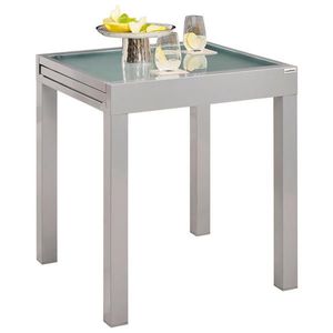 Ambia Garden ZÁHRADNÝ STÔL, kov, sklo, 70-140/70/75 cm vyobraziť