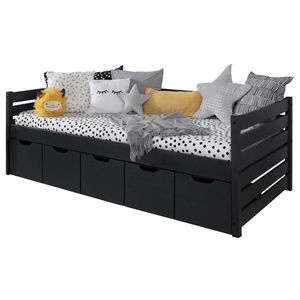 MID.YOU POSTEĽ S ÚLOŽNÝM PRIESTOROM, 90/200 cm sivá vyobraziť