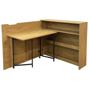 MID.YOU PÍSACÍ STÔL, čierna, farba duba, 115/100/30 cm vyobraziť