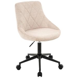 Carryhome OTOČNÁ STOLIČKA PRE MLÁDEŽ, zamat, čierna, béžová vyobraziť