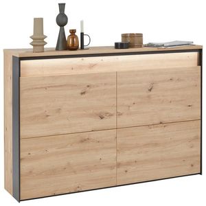 Voleo SKRINKA NA TOPÁNKY, čierna, dub artisan, 139, 4/97, 5/24, 3 cm vyobraziť