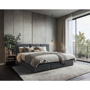 MID.YOU RODINNÁ POSTEĽ, 210/200 cm, antracitová vyobraziť