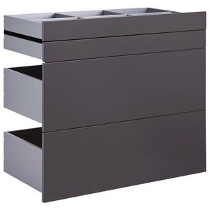 Hom`in SADA ZÁSUVIEK, antracitová s vysokým leskom, 90, 9/82/46, 8 cm vyobraziť