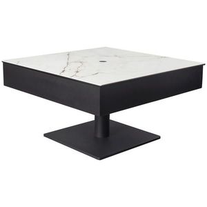 Dieter Knoll KONFERENČNÝ STOLÍK, čierna, biela, kov, sklo, keramika, kompozitné drevo, 75/75/42-57 cm vyobraziť