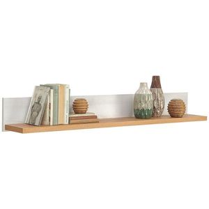 Landscape NÁSTENNÝ REGÁL, biela, farba smrekovca vyobraziť