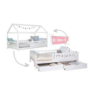 MID.YOU POSTEĽ S ÚLOŽNÝM PRIESTOROM, 100/200 cm biela vyobraziť