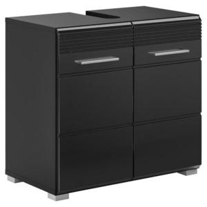 MID.YOU SKRINKA POD UMÝVADLO, čierna s vysokým leskom, čierna, 60/56/34 cm vyobraziť