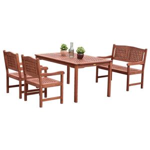 Gardenson SÚPRAVA ZÁHRADNÉHO NÁBYTKU 4-dielne, drevo vyobraziť