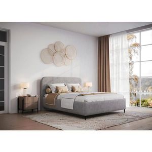 MID.YOU ČALÚNENÁ POSTEĽ, 180/200 cm, grafitová vyobraziť