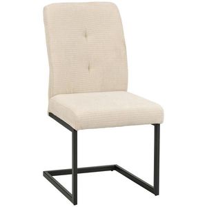 MID.YOU STOLIČKA S PRUŽNÝM PODNOŽÍM, kord, čierna, béžová vyobraziť