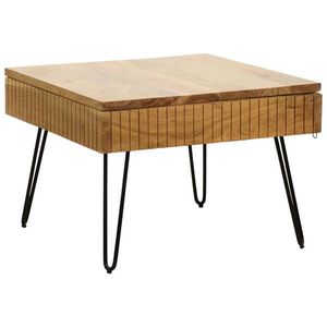 Carryhome KONFERENČNÝ STOLÍK, čierna, farba akácie, drevo, kov, 70/70/45 cm vyobraziť