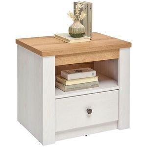 Landscape NOČNÝ STOLÍK, biela, farba duba, 56, 5/52/42 cm vyobraziť