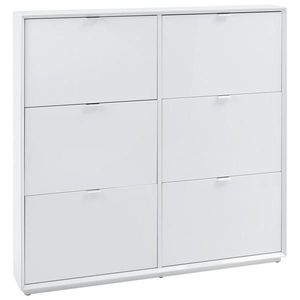 Xora VÝKLOPNÁ SKRINKA NA TOPÁNKY, biela, farba ušľachtilej ocele, 127/122/18 cm vyobraziť