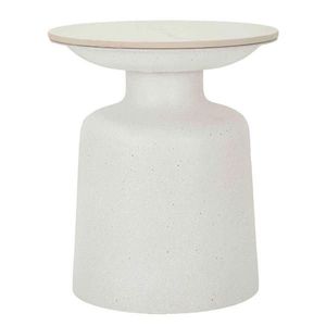 KONFERENČNÝ STOLÍK, biela, kov, keramika, 40/47/40 cm vyobraziť