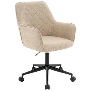 Xora OTOČNÁ STOLIČKA, štruktúra, prírodná farba, čierna, béžová vyobraziť