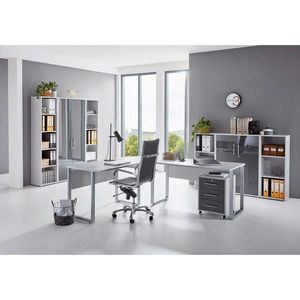 MID.YOU KANCELÁRIA, sivá, antracitová s vysokým leskom, vyobraziť