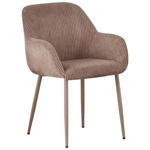 Xora STOLIČKA S PODRÚČKAMI, železo, kord, taupe vyobraziť