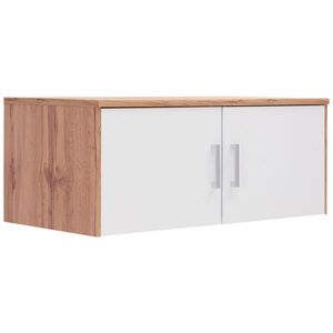 Xora NADSTAVEC NA SKRIŇU, biela, dub wotan, 106/43/54 cm vyobraziť