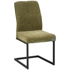 MID.YOU STOLIČKA S PRUŽNÝM PODNOŽÍM, kord, zelená, čierna vyobraziť